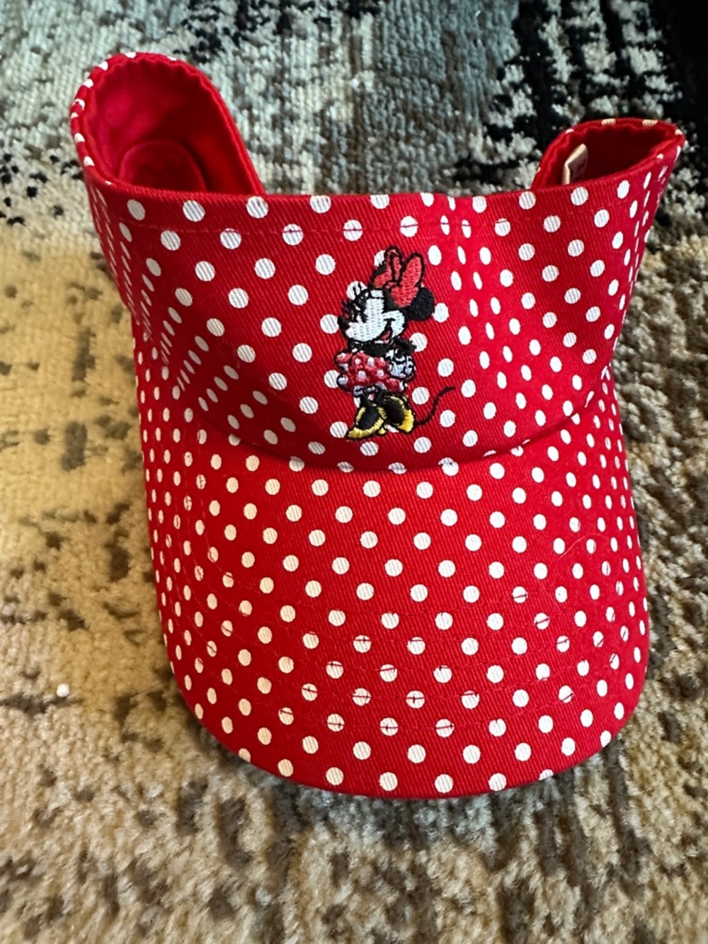 Disney Red and White Polka Dot Minnie Mouse Visor